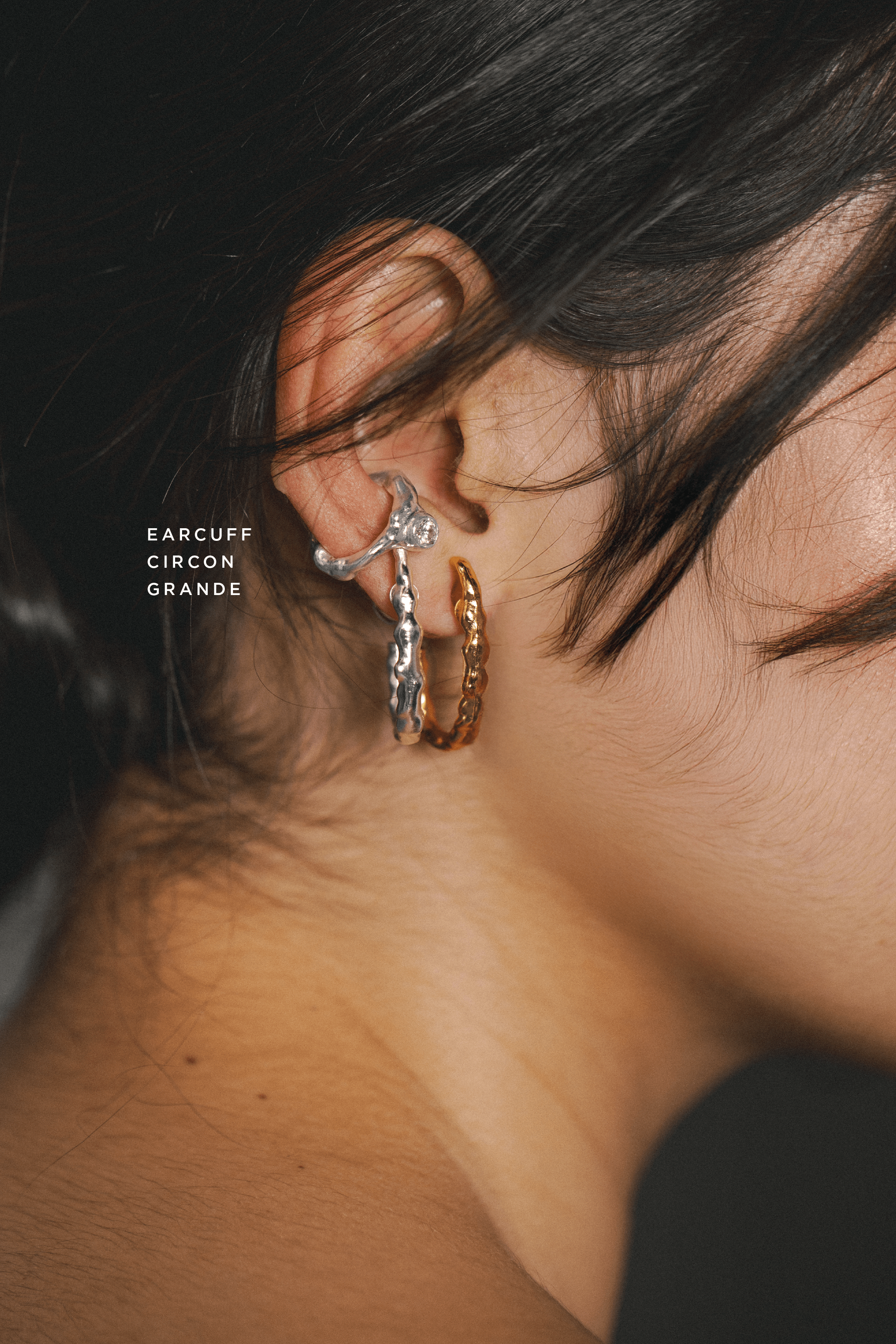 Earcuff Circón Grande