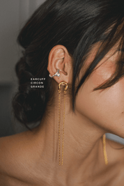 Earcuff Circón Grande
