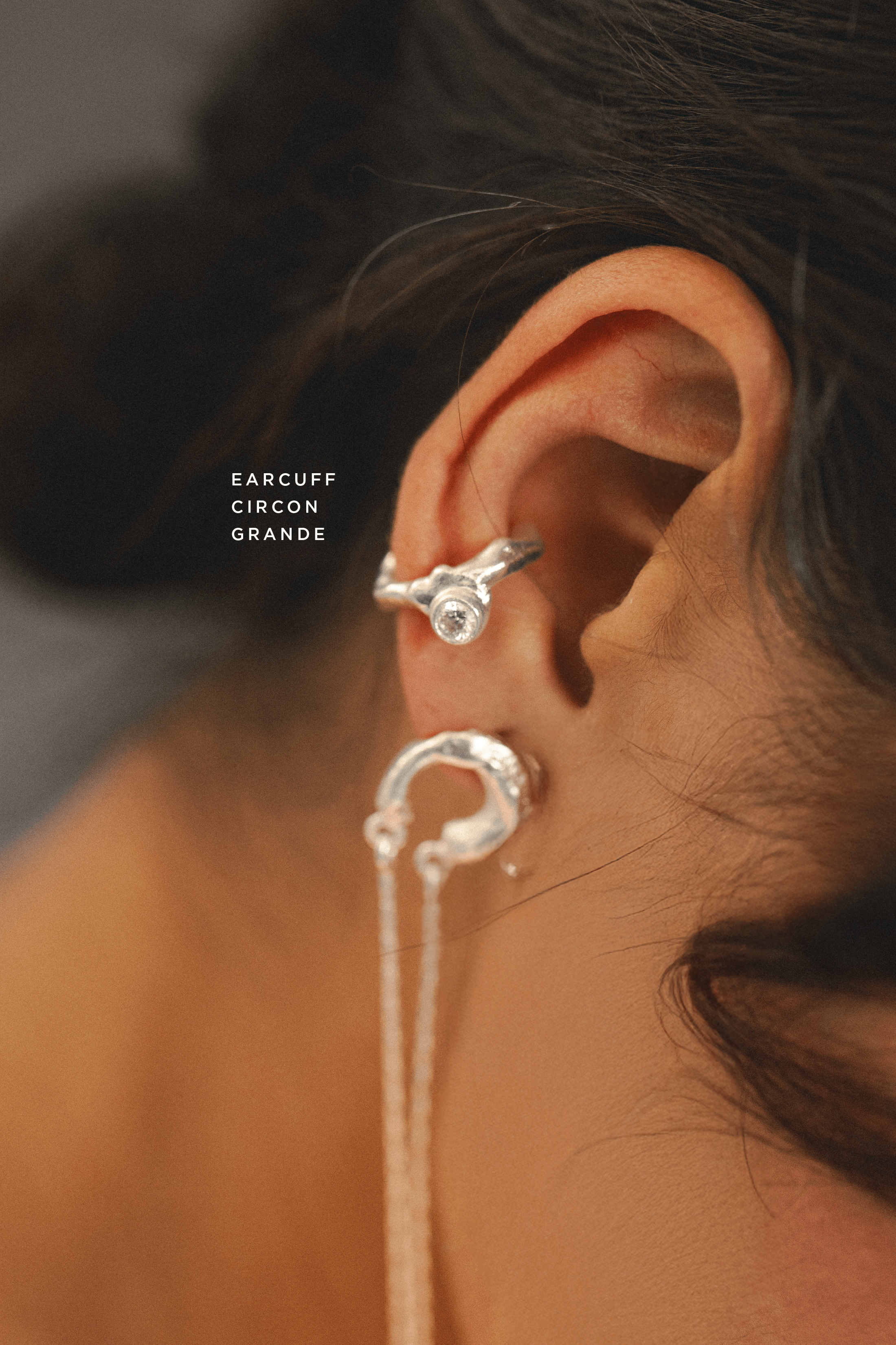 Earcuff Circón Grande
