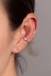 Earcuff Circón Pequeño