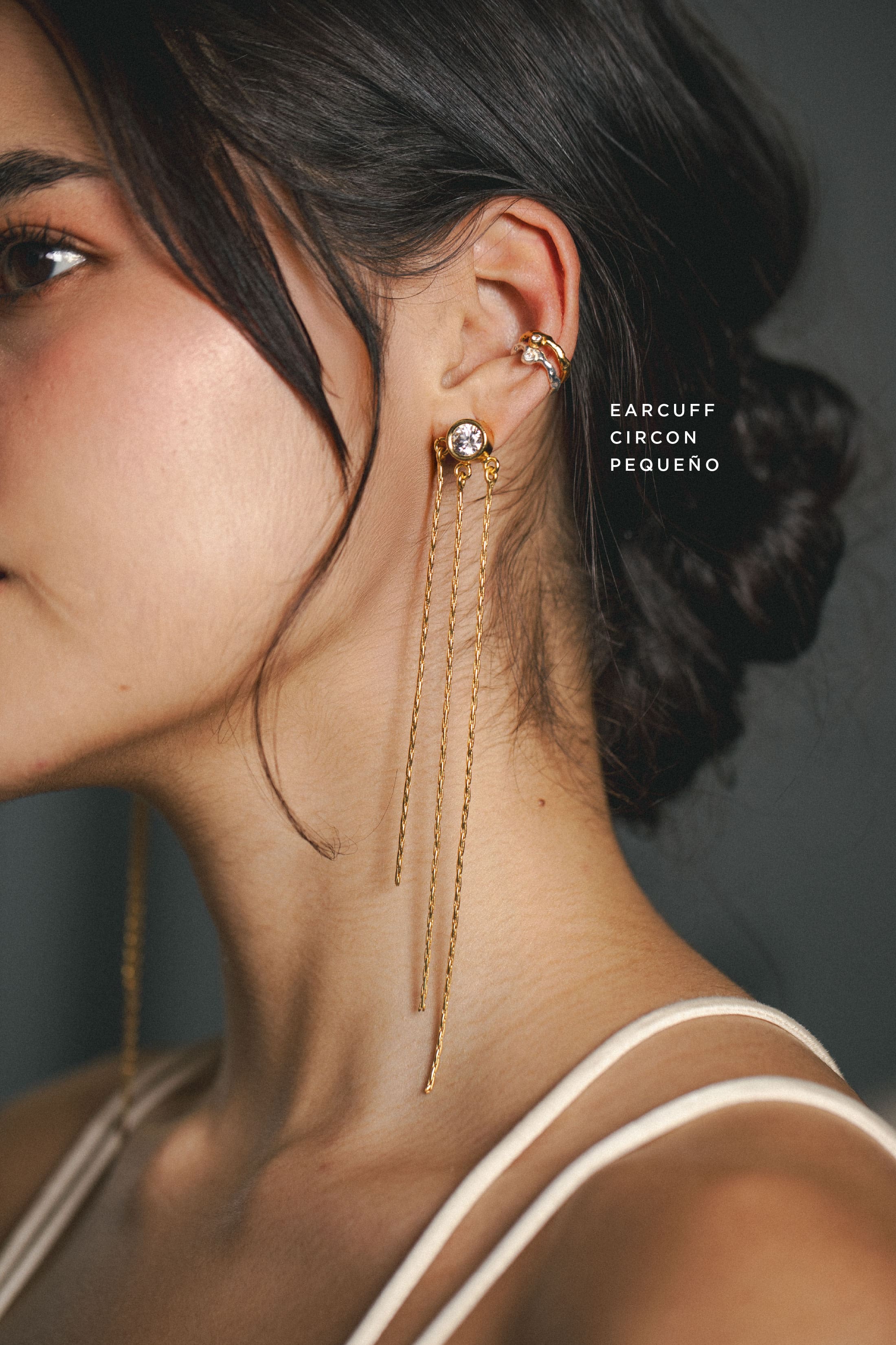 Earcuff Circón Pequeño