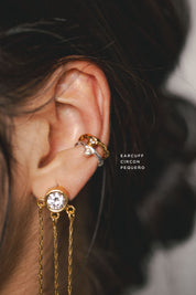 Earcuff Circón Pequeño